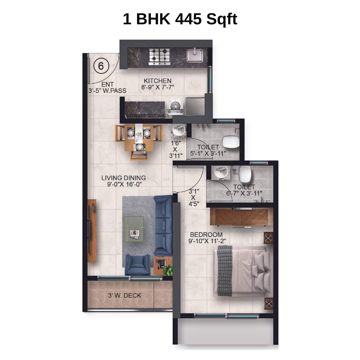 Ace-Parkside-Floor-Plan-1-BHK-445-Sqft